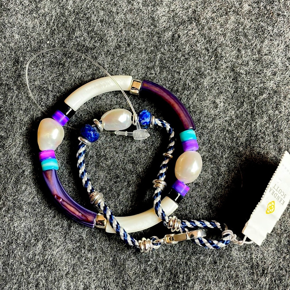 NWT Kendra Scott Rachel friendship bracelet in silver